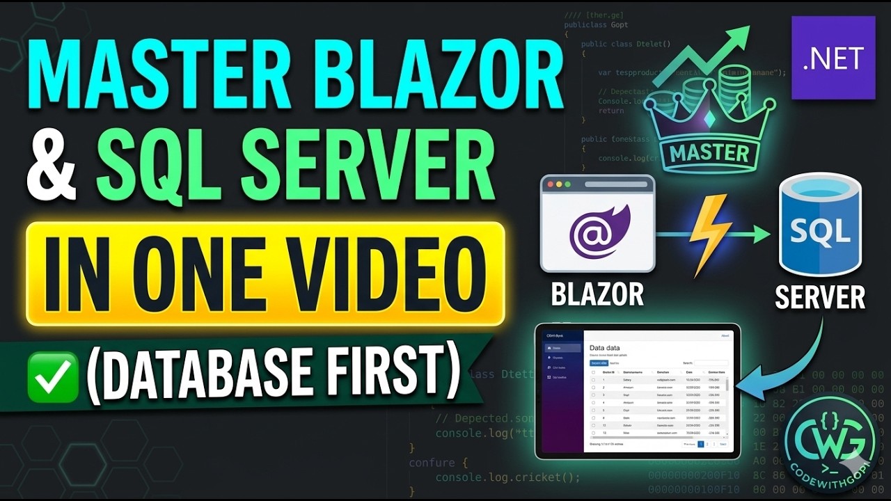 🖥️ Blazor CRUD-операции с SQL Server: пошаговое руководство | EF DB First