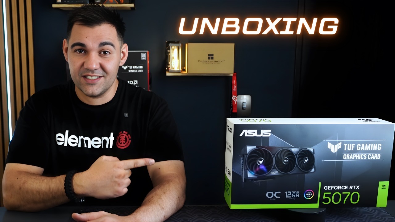 ASUS TUF RTX 5070 Whats in the Box