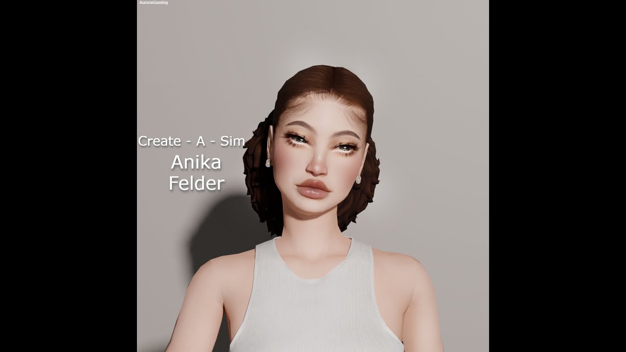 Anika Felder🌸 | SIMS 4 Create - A - Sim + CC LINKS