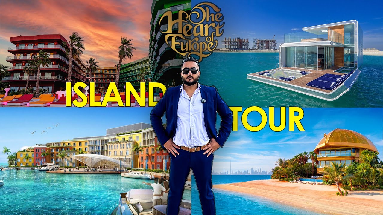 LAKSHADWEEP OF DUBAI | COMPLETE HEART OF EUROPE TOUR | WORLD ISLAND IN DUBAI |4K PRIVATE ISLAND TOUR