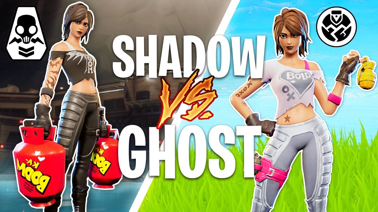 New SHADOW vs GHOST Skin Challenges! (Fortnite Battle Royale)