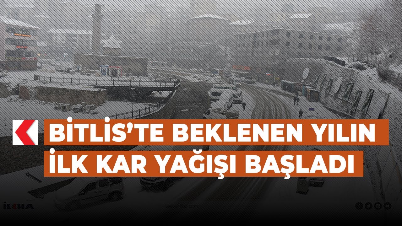 Bitlis&rsquo;te beklenen yılın ilk kar yağışı başladı