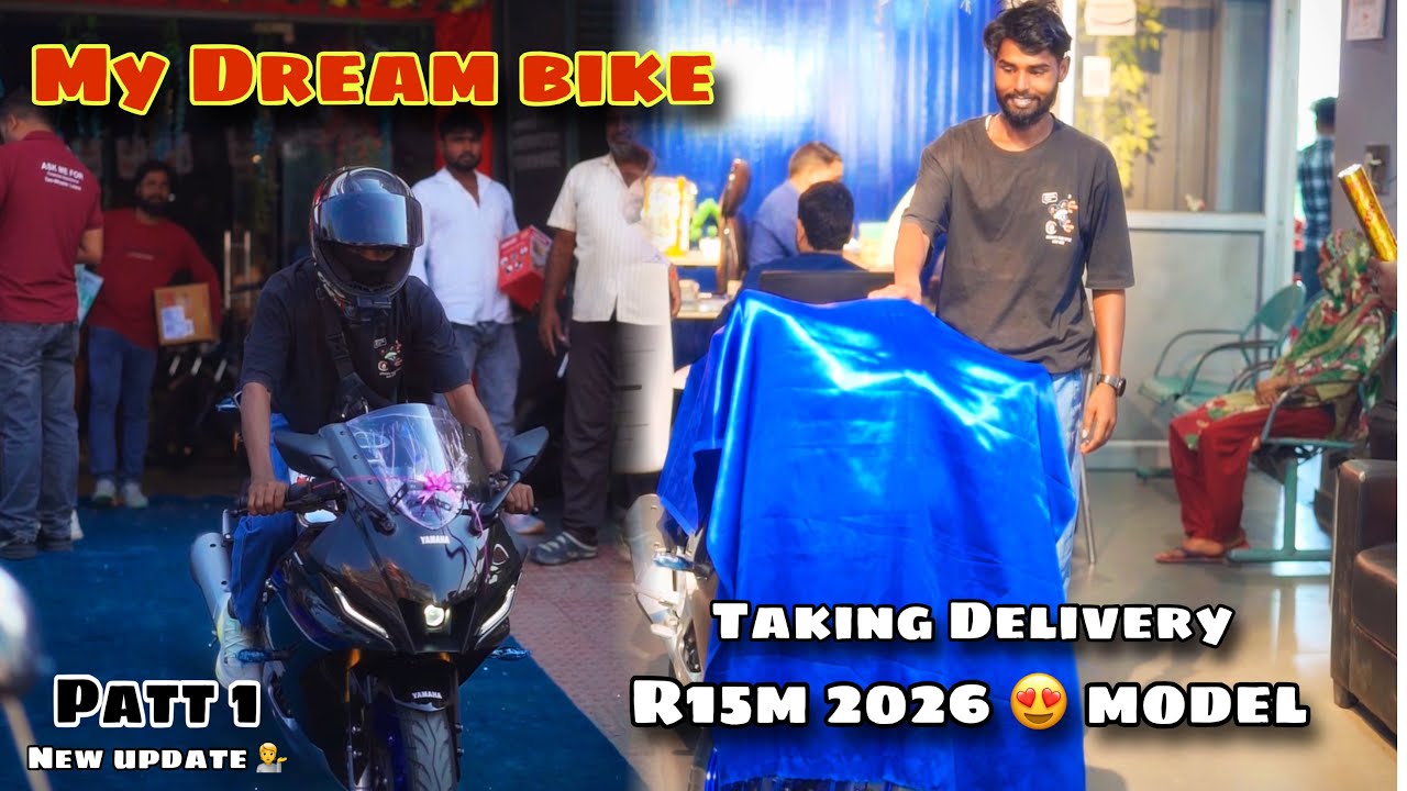 Finally Taking Delivery Of My Dream Bike 💕 || R15m Carbon Fibre 🚀 || 2026 ..