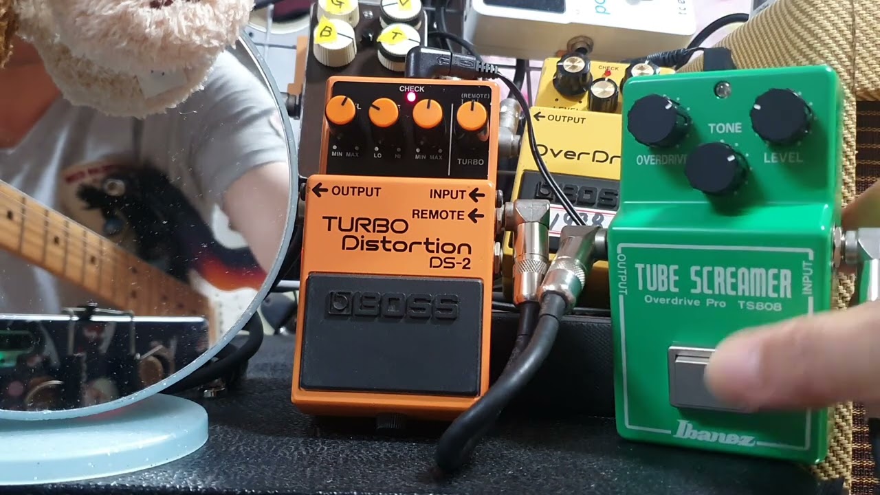 DS-2 TURBO Distortion(BOSS)+TS808 Overdrive(Ibanez)+od3(BOSS)+Fender Relic Guitar+Fender Blues Amp