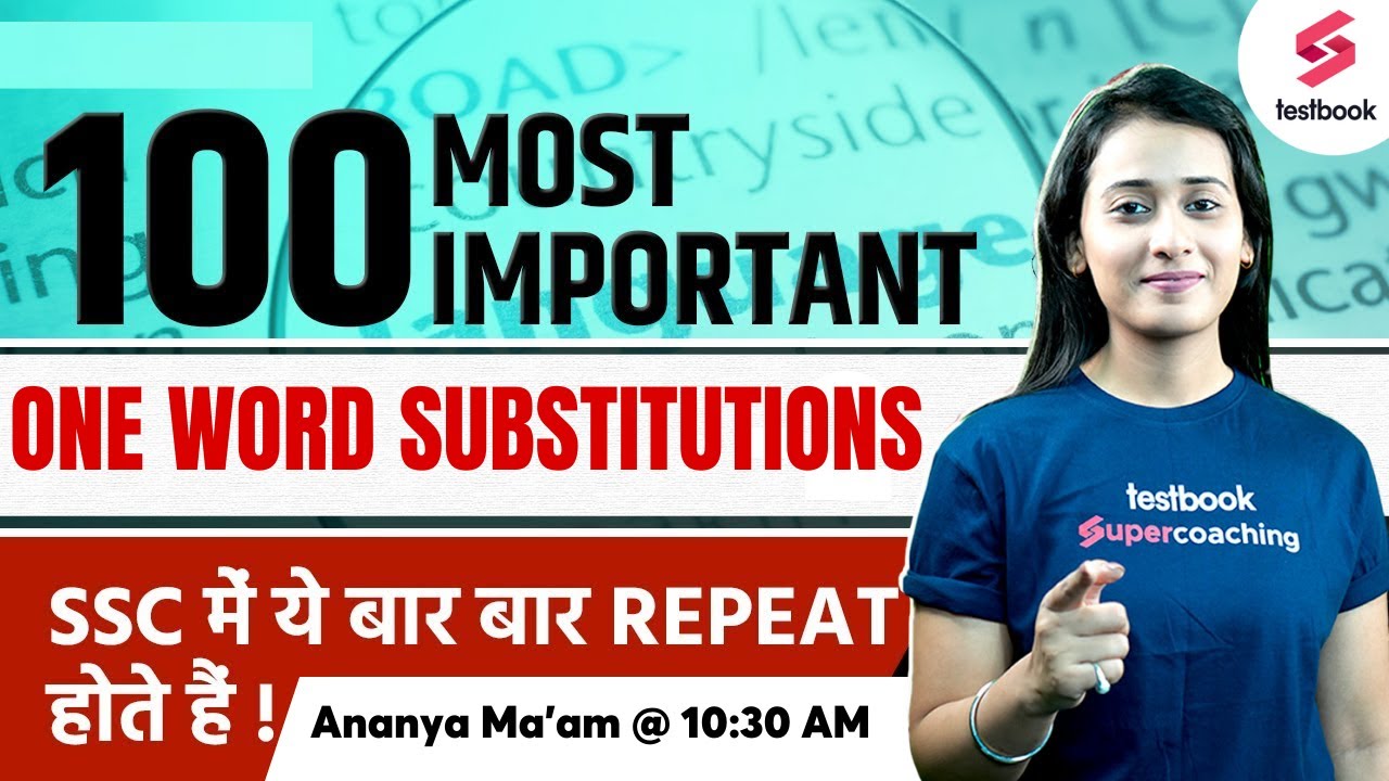 One Word Substitutions For SSC | English | SSC CHSL | MTS English 2023 | SSC English By Ananya Ma'am