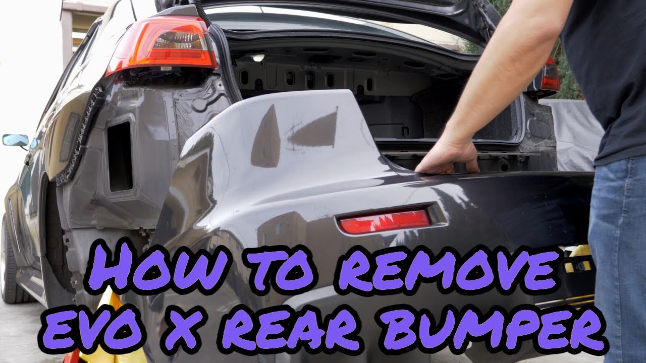 Evo X Rear Bumper Removal