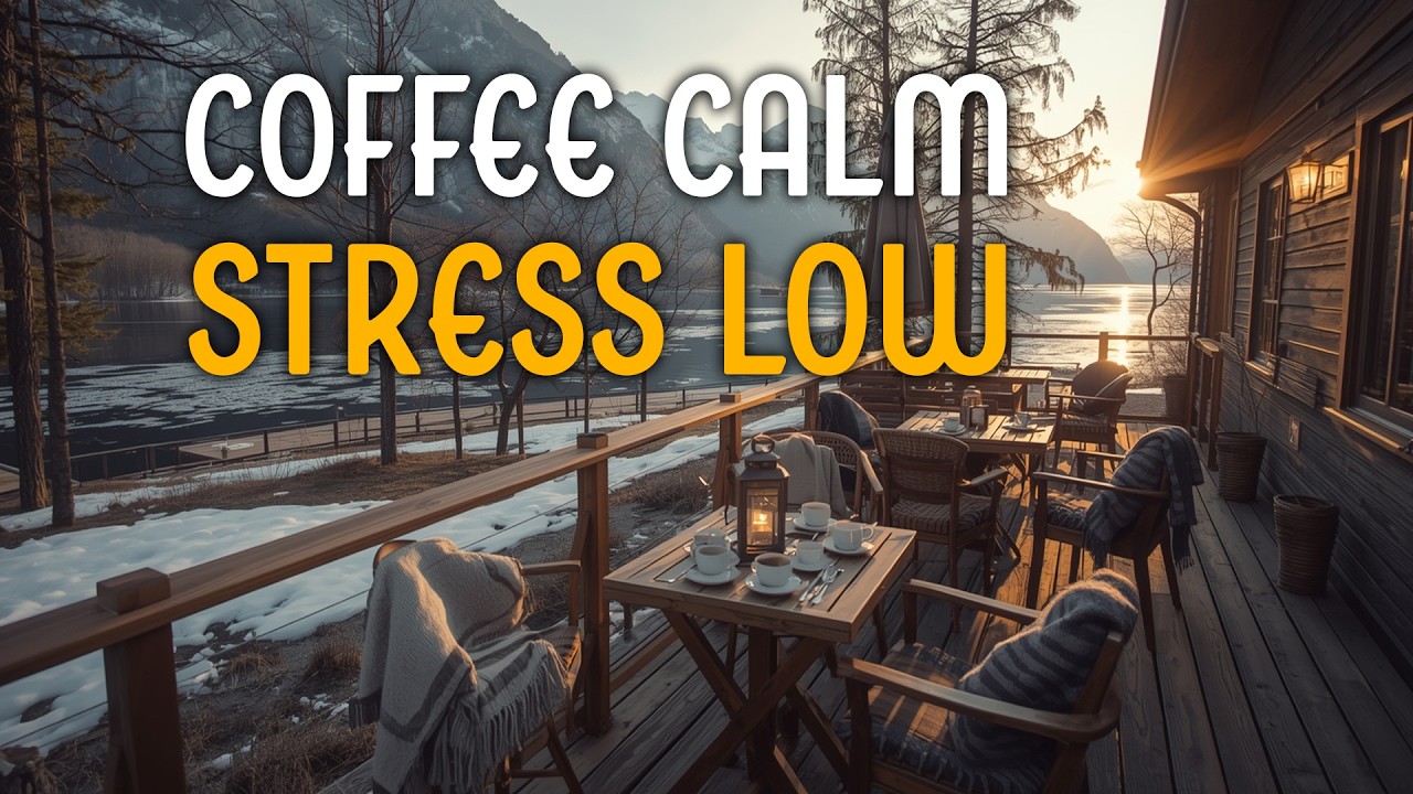 Slow Coffee Morning ☕ Calm Jazz by the Lake for Stress Relief & Mental Rest