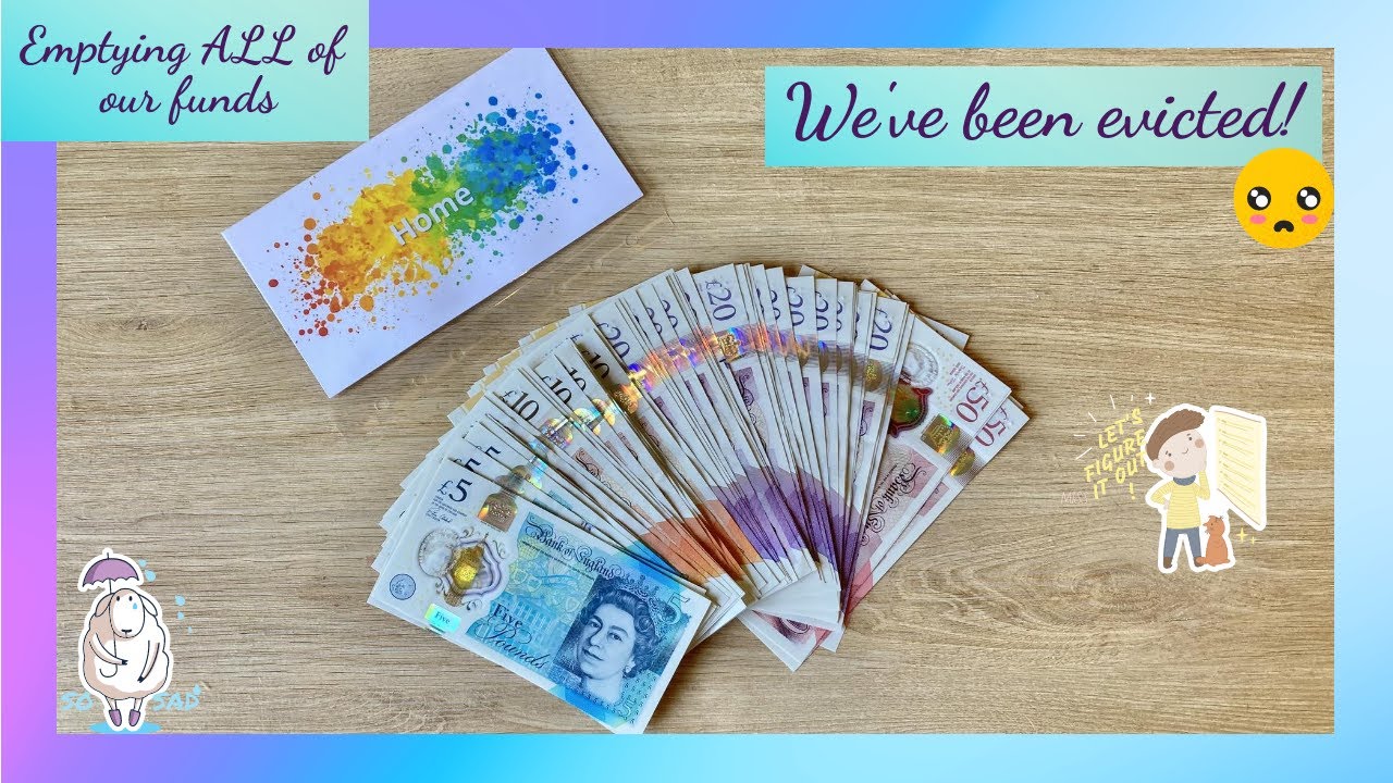 We've been evicted! Emptying all our funds! | UK Cash Stuffing | Debt Journey | Budgeting