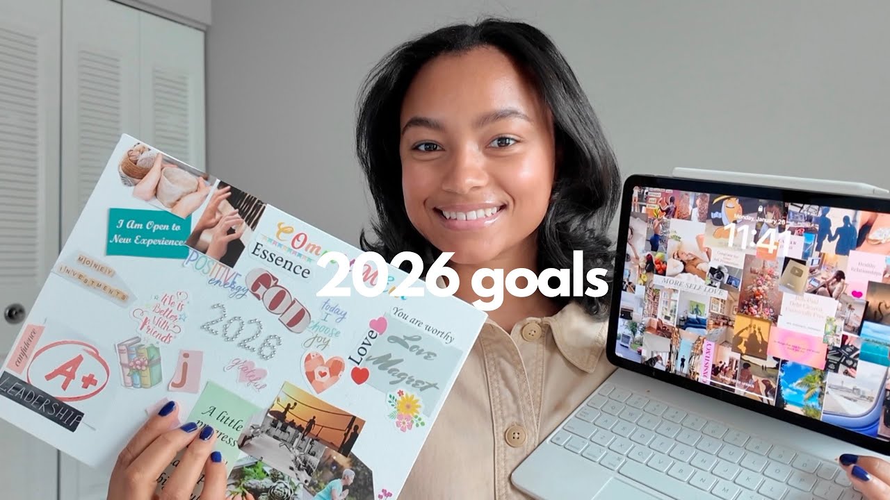 2026 goals + my vision board 