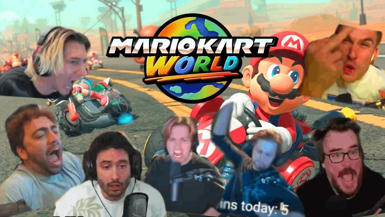 Streamers Losing Their Minds in Mario Kart World &ndash; xQc, Sodapoppin, Ludwig & More