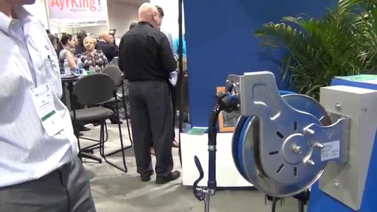 ACityDiscount at NAFEM 2015   T&S Brass Table Mountable Hose Reel