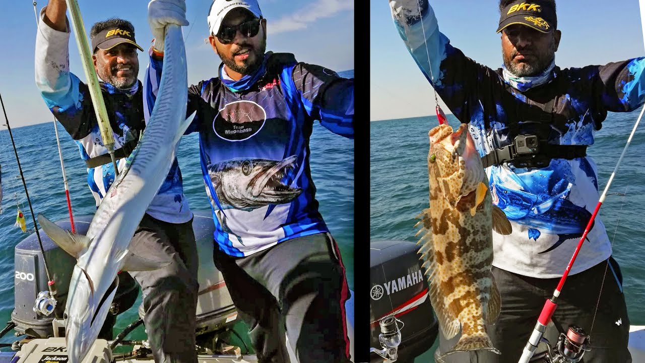 Catching GROUPER and KING FISH  in Qatar waters || off shore Jigging || Tamil Vlog