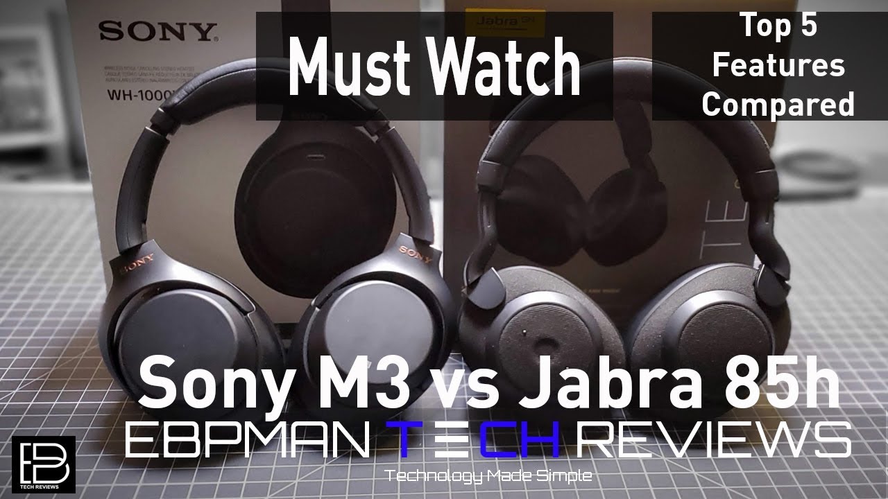 Tested 5 Top Features!  Jabra Elite 85h vs Sony 1000xM3 |  Best Wireless Headphones