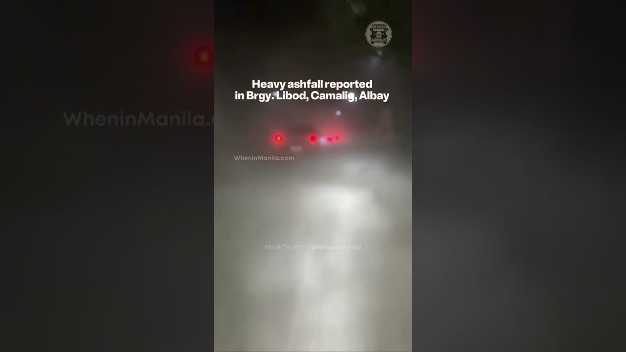 Heavy ashfall in Camalig, Albay | May 2, 2026