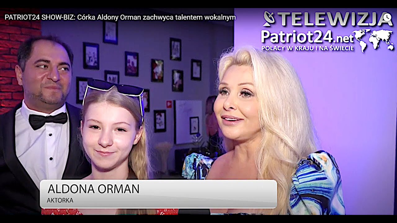 PATRIOT24 SHOW-BIZ: C&oacute;rka Aldony Orman zachwyca talentem wokalnym