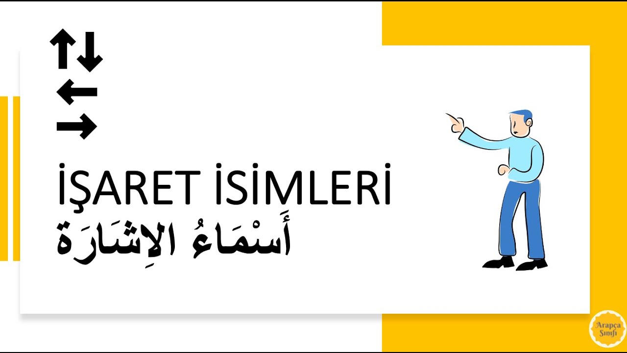 ARAPÇA İŞARET İSİMLERİ #1 KOLAY ANLATIM  #tatildegiluzaktanegitim