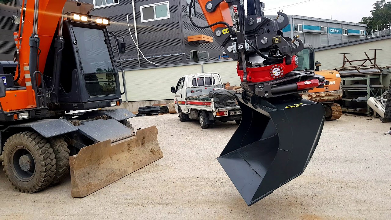 두산 JK틸트로테이터 설치 / DOOSAN JK TILTROTATOR INSTALLATION VIDEO