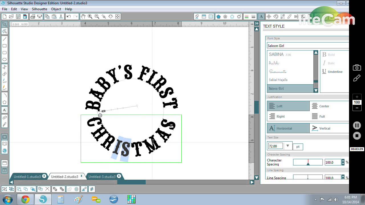 Silhouette Studio - Placing text on a circular path