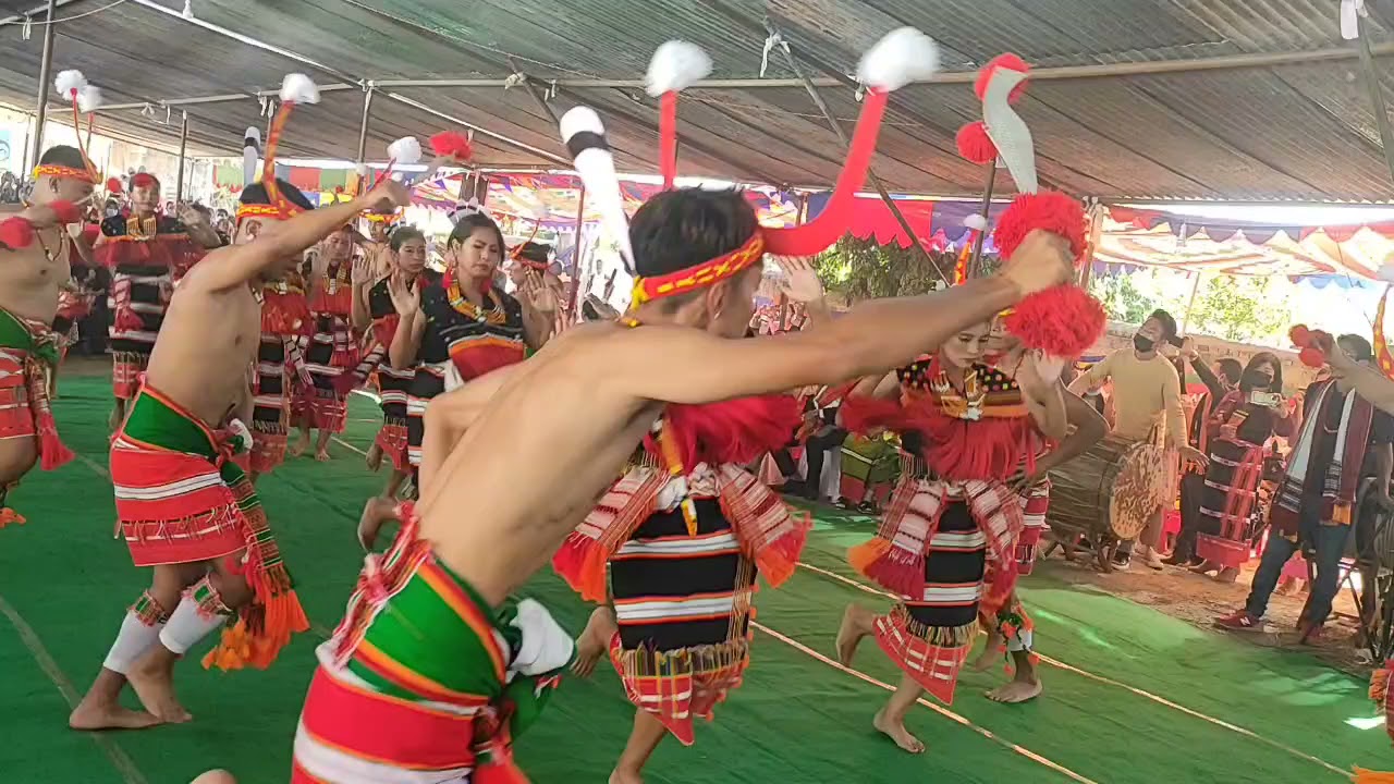 Cultural dance performance by Neikanlong Youth Club at the golden Jubilee celebration 2021