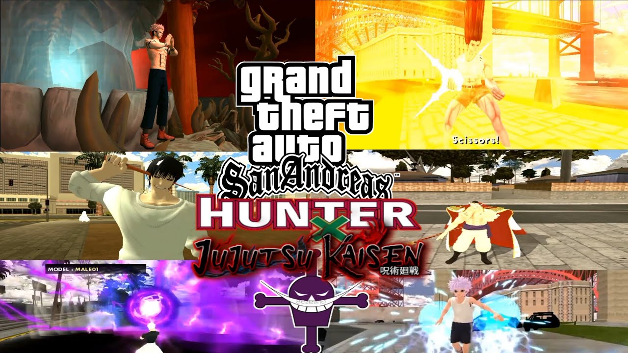 MOD JUJUTSU KAISEN X HUNTER X HUNTER X MOD SHIROHIGE MODPACK GTA SA ANDROID
