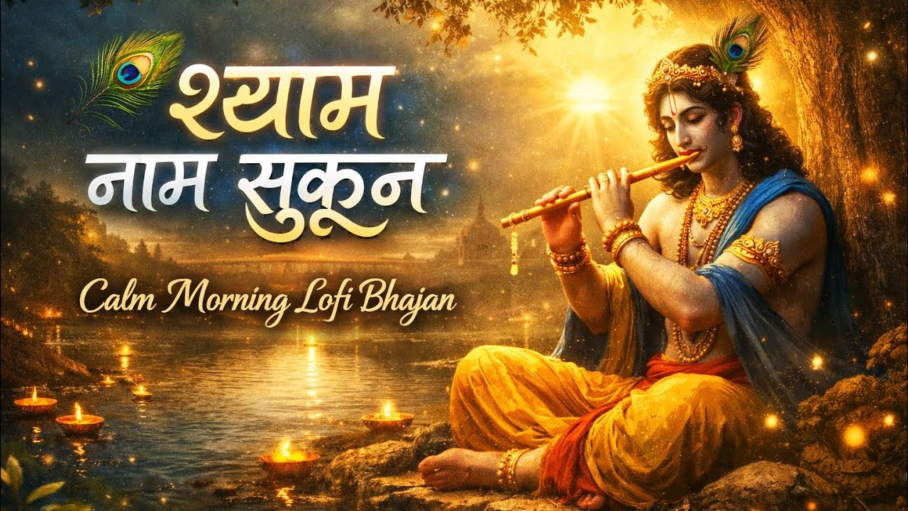 श्याम नाम सुकून 🦚🎵 | Calm Morning Krishna Lofi Bhajan | Peaceful Devotional Music | Bhakti Lofi 2026
