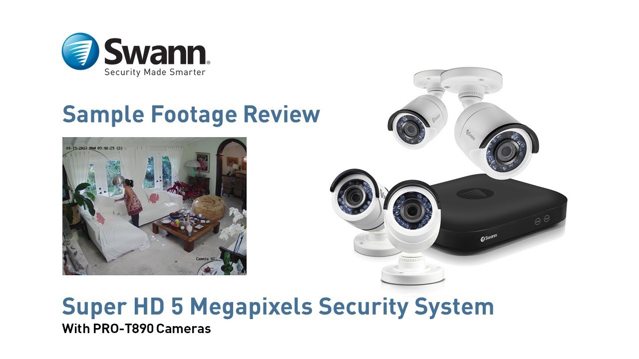 Swann 5MP Security Camera DVR Sample CCTV Footage Review Video - DVR-4900 with PRO-T890 cameras
