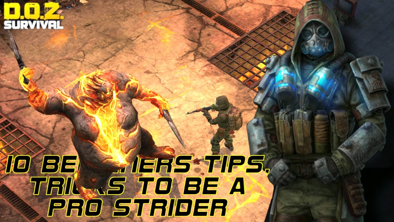 10 Tips & Tricks For Beginners To Be A Pro Strider | DOZ | Dawn Of Zombies: Survival