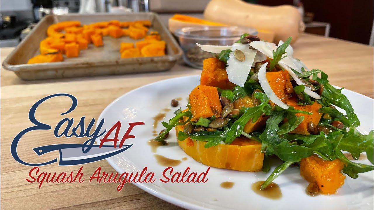 How to Make Squash Arugula Salad &ndash; It's EasyAF!
