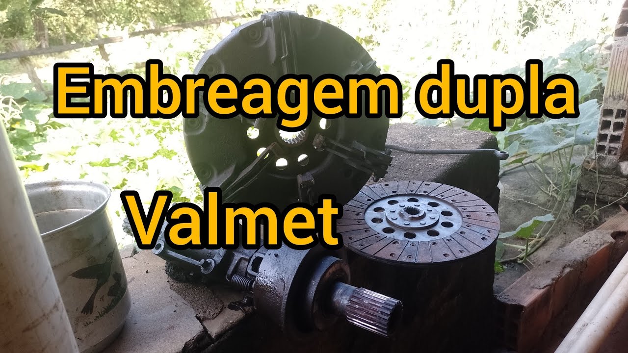 Embreagem dupla do trator valmet desmontada