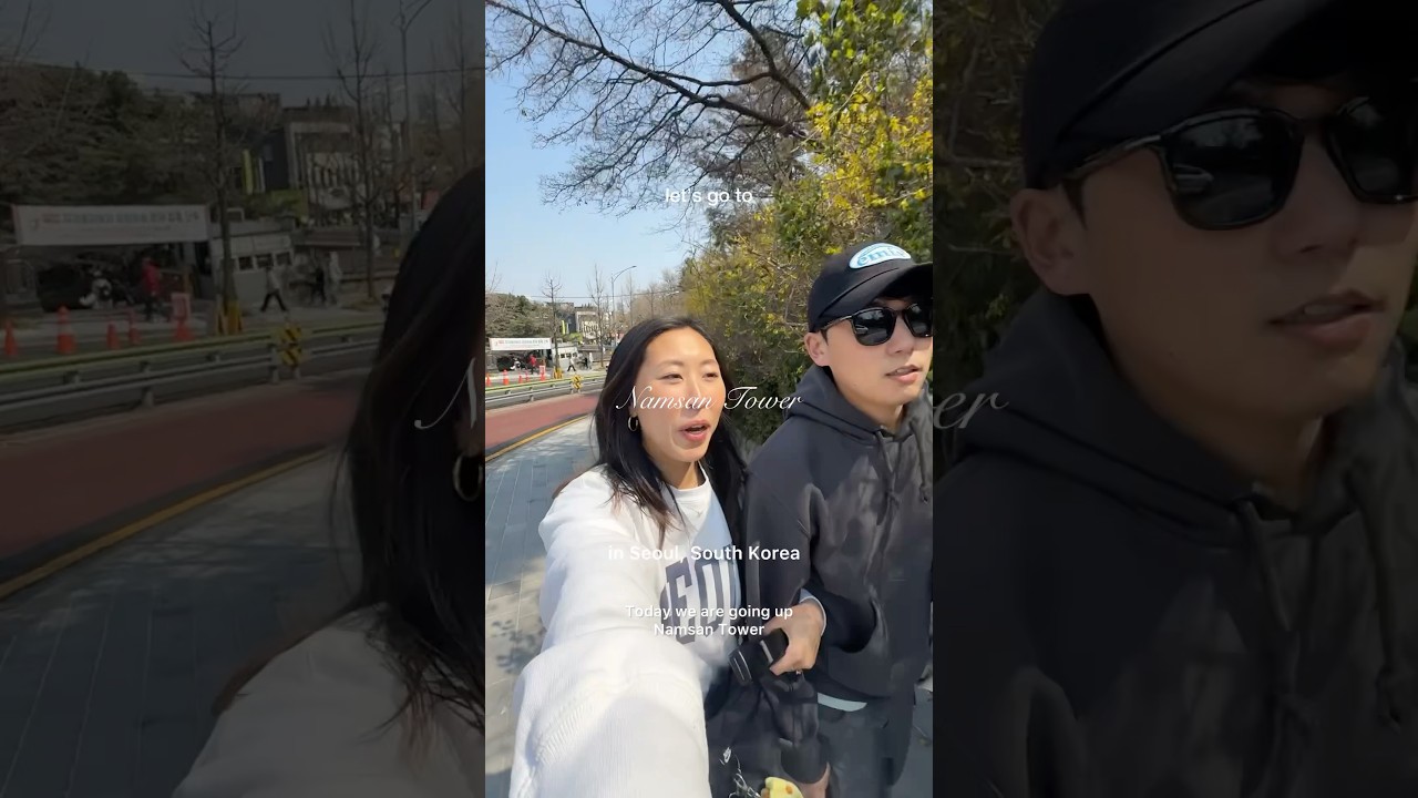 Walking up to Namsan Tower in Seoul, South Korea 🇰🇷 #seoul #koreavlog #namsanseoultower