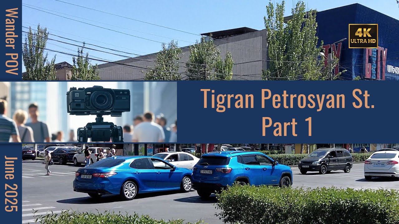 [4K] Yerevan, Armenia Walking Tour | Tigran Petrosyan St Part 1 Experience