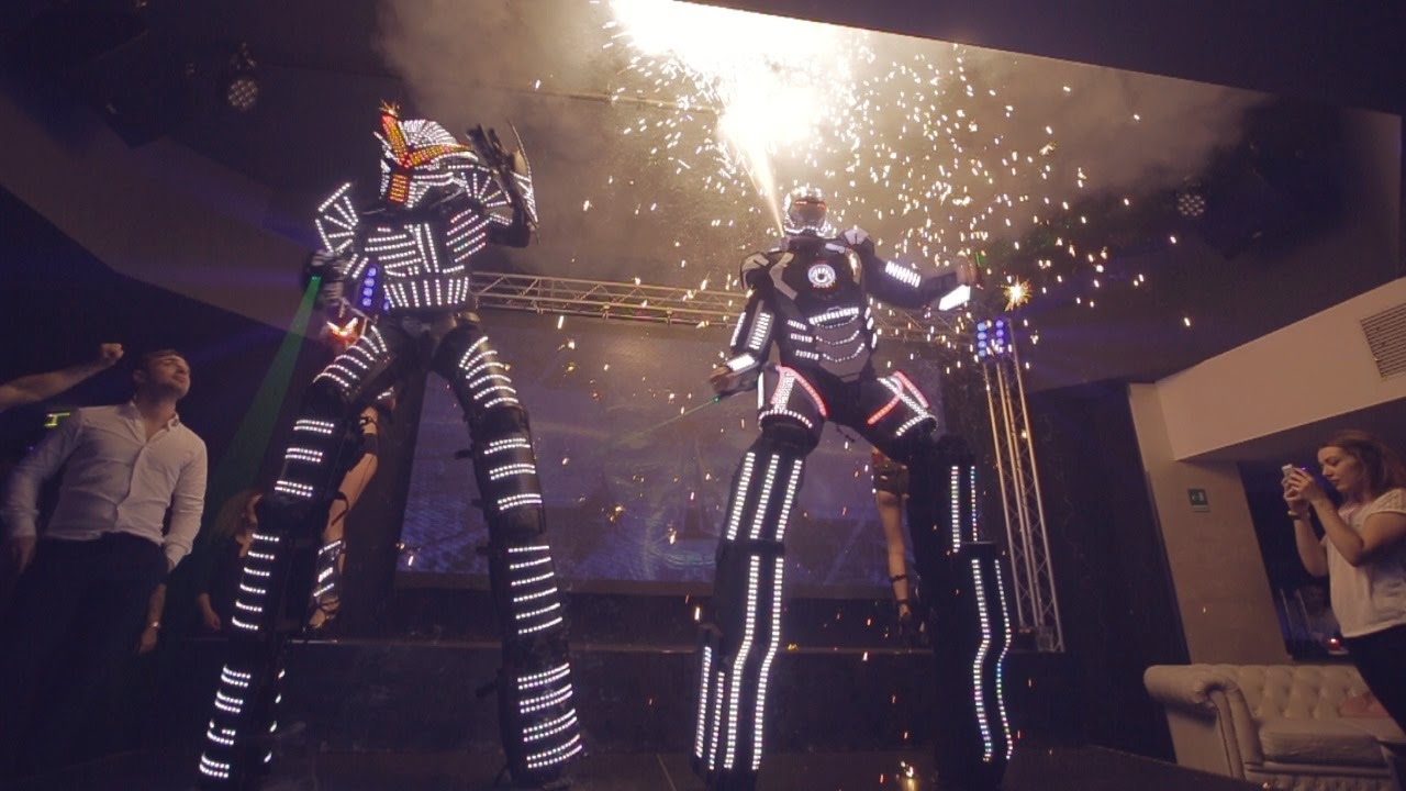 ⚡ THE LASER SHOW ⚡  Titani & Warez ★ ROBOT SHOW  Joy & Joy - Torino