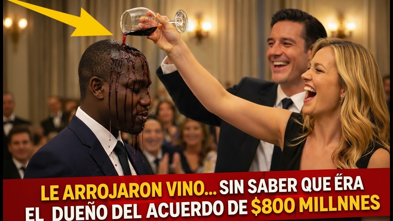 Le arrojaron vino frente a todos… sin saber que él era el dueño del acuerdo de $800 millones.