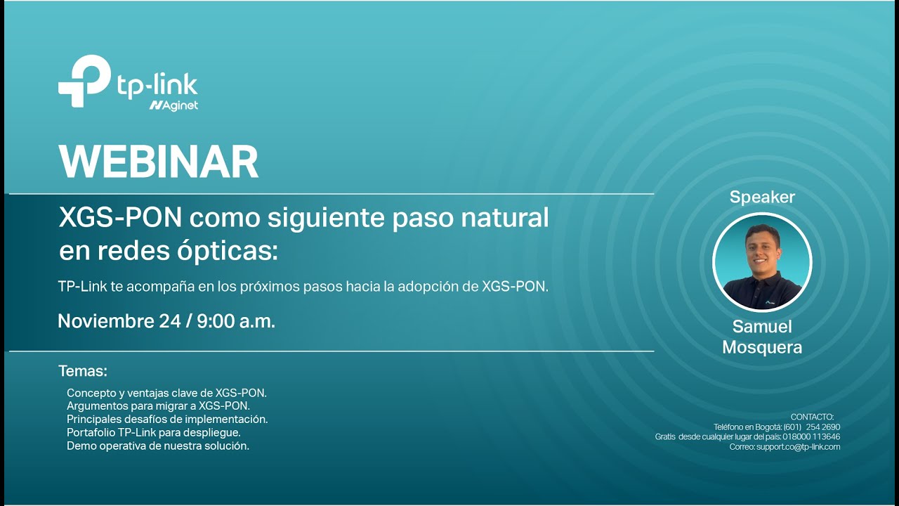 XGS-PON: el siguiente paso en redes ópticas | Webinar TP-Link