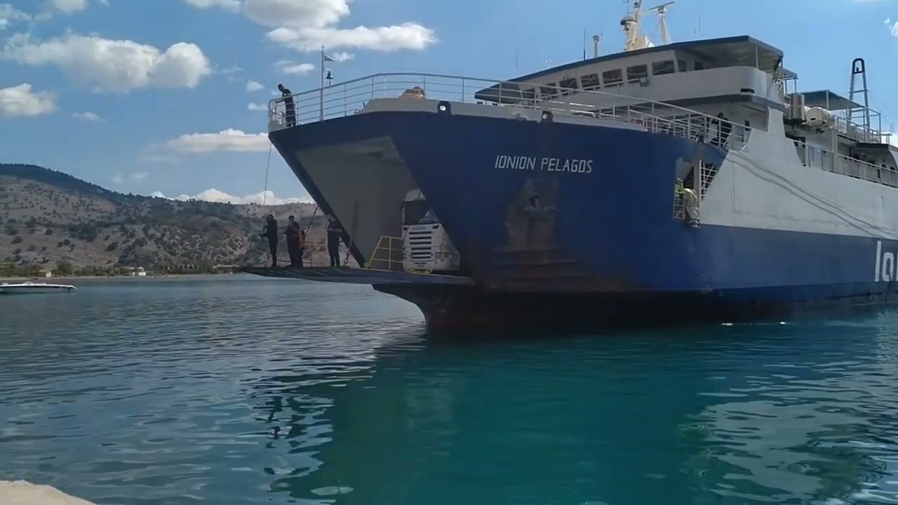 Astakos - Ionian Greece Ferry Arrival and Quay