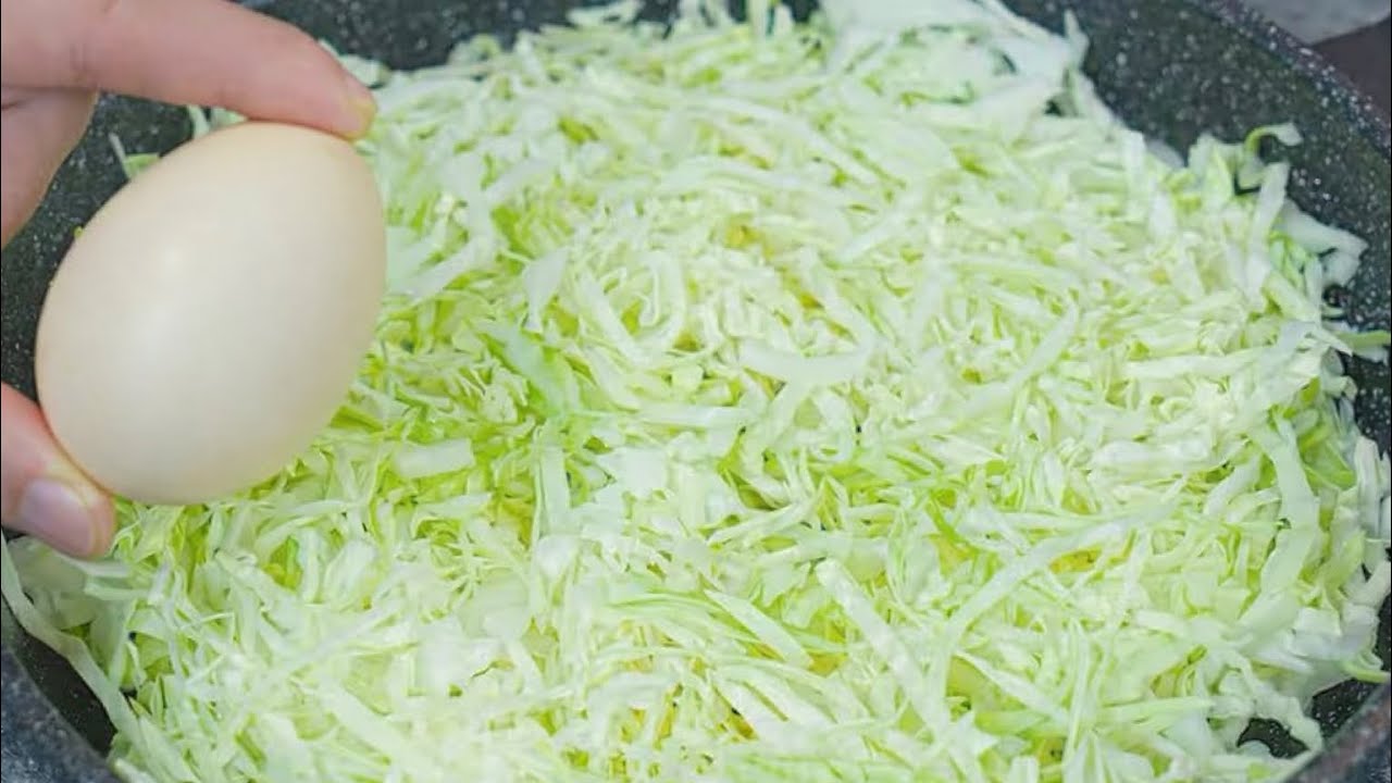  Cabbage with eggs is better than meat!Simple! Easy and delicious cabbage recipe!