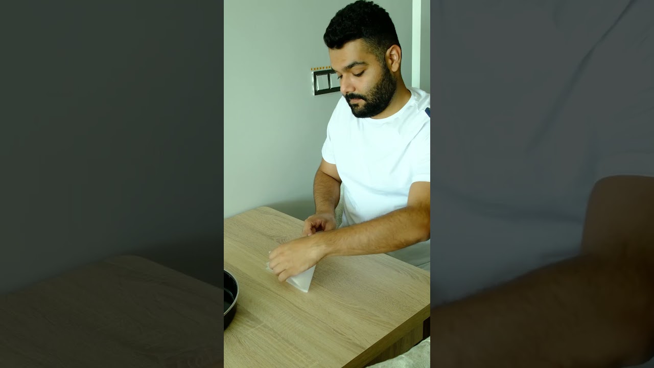 Yuvarlak tepsiye yağlı kağıt nasıl kesilir ? 