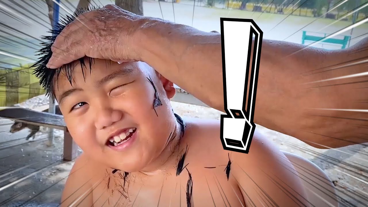 โกนหัวริว !! ก่อนจะบวชเป็นเณรน้อยเจ้าปัญหา - DING DONG DAD