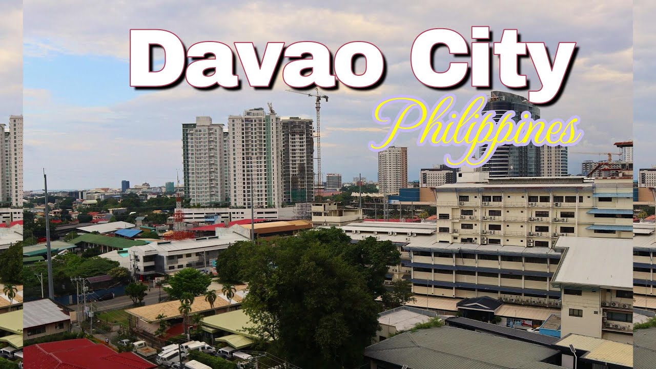 Flying over Davao City Philippines