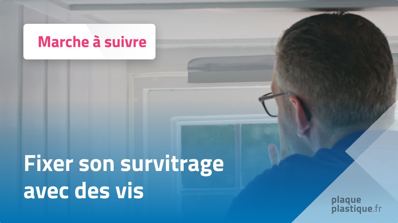 Montage de la fenêtre avec des vis - Marche a suivre