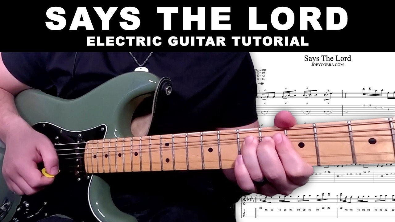 Says The Lord | The Belonging Co | Lead Guitar Tutorial with Tabs