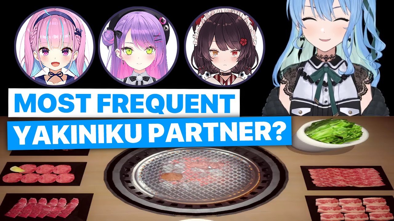 Suisei's Most Frequent Yakiniku Partner Is...? (Hoshimachi Suisei / Hololive) [Eng Sub]