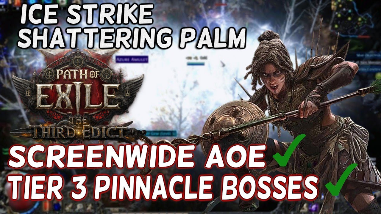 Massive AoE AND 1M+ DPS - Ice Strike Shattering Palm Amazon Guide 0.3 - Path Of Exile 2