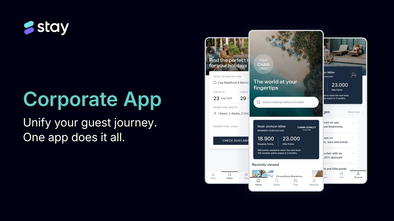 Corporate App by STAY: One App for Your Entire Hotel Chain