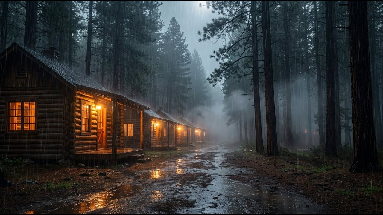 Rain Sounds for Sleeping 🌧️ Heavy Rain Noise at Night for Deep Sleep, Anxiety Relief & Quiet Calm