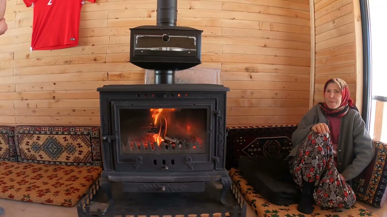 Hasan ay bungalo ev ş&ouml;mine soba