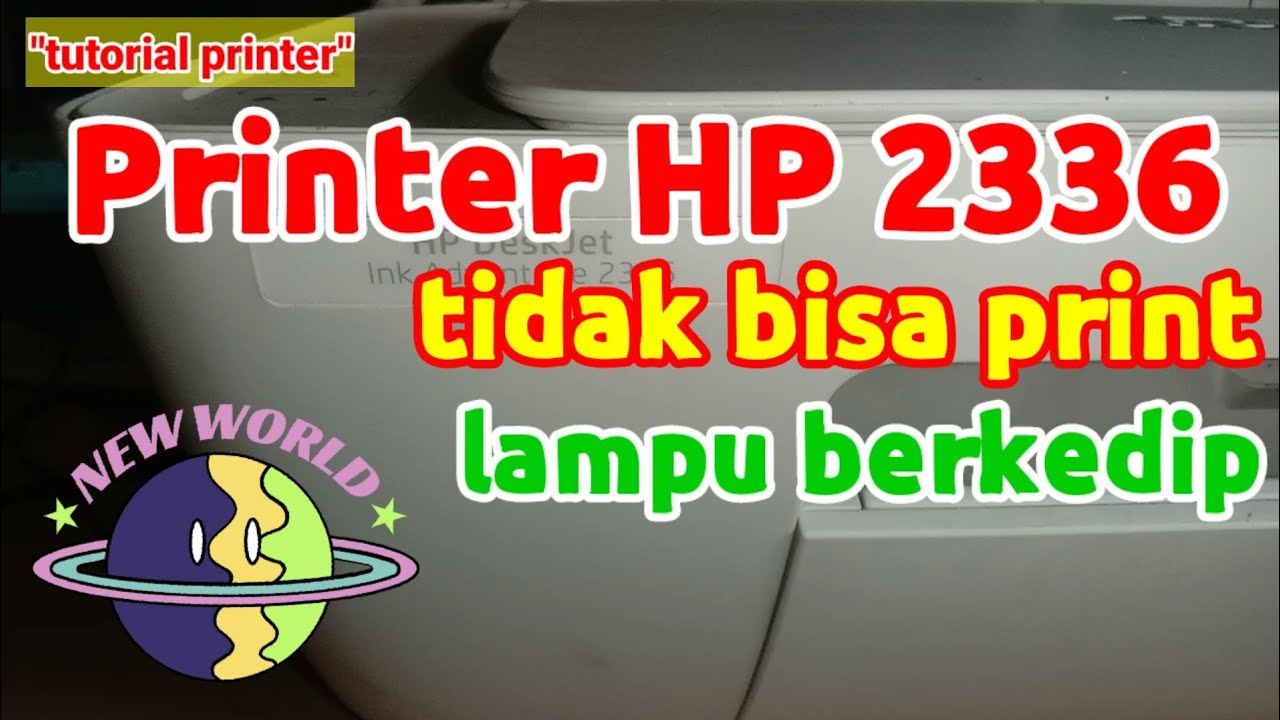 Printer hp 2336 tidak bisa print, karena lampu berkedip