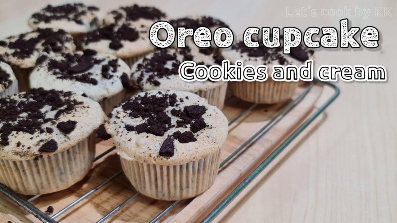 Рецепт печенья кекса и кремового торта с орео Oreo cupcake Cookies and Cream Cake Recipe