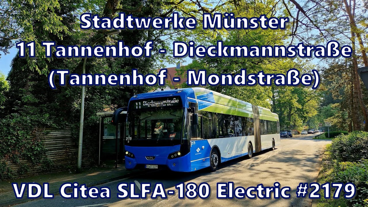 Stadtwerke Münster - VDL Citea SLFA-180 Electric #2179, Linie 11