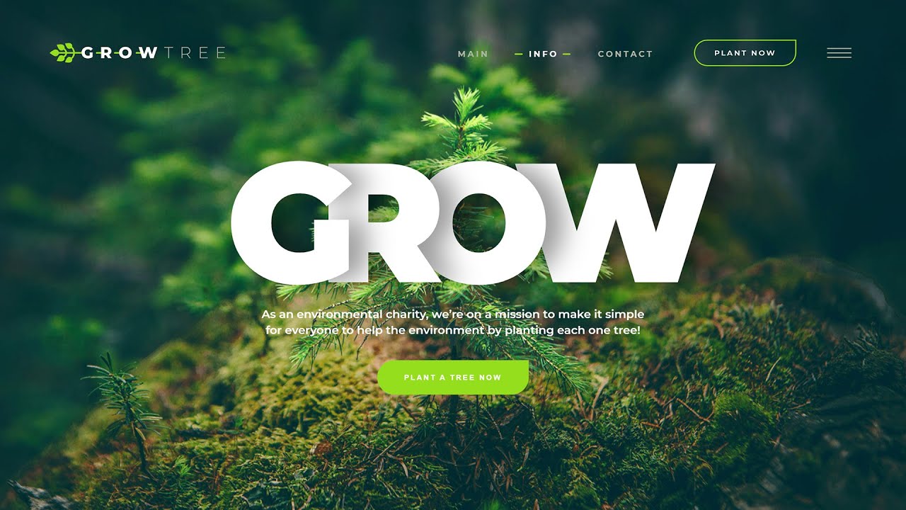 Создание красивого сайта с Parallax эффектом и анимацией заголовка (HTML+CSS)